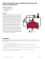 Preview for 2 page of Watts LFM116-31 Installation Operation & Maintenance