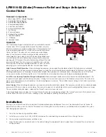 Preview for 2 page of Watts LFM116-52 Installation, Operation And Maintenance Manual