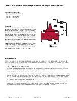Предварительный просмотр 2 страницы Watts LFM118-3 Installation, Operation And Maintenance Manual