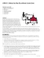 Preview for 2 page of Watts LFM127-1 Installation, Operation And Maintenance Manual