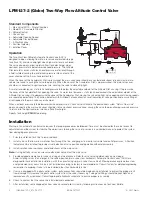 Предварительный просмотр 2 страницы Watts LFM127-2 Series Installation, Operation And Maintenance Manual