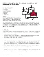 Предварительный просмотр 2 страницы Watts LFM127-3 Installation, Operation And Maintenance Manual