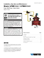 Watts LFM513-6 Installation, Operation And Maintenance Manual preview