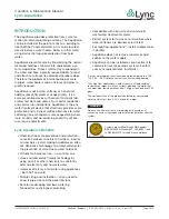 Preview for 2 page of Watts Lync AquaSolve LM8408-COM Operation & Maintenance Manual