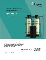 Preview for 1 page of Watts Lync WQ-SF Installation, Operation And Maintenance Manual