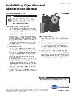 Preview for 1 page of Watts Mueller 791 Installation, Operation And Maintenance Manual