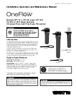 Watts OneFlow OF120-2 Installation, Operation And Maintenance Manual preview