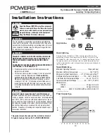 Watts POWERS HydroGuard LFG480 Series Installation Instructions preview