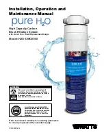 Watts Pure H2O Series Installation, Operation And Maintenance Manual preview