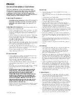 Preview for 3 page of Watts PWFCAL15 Installation, Operation And Maintanance Manual