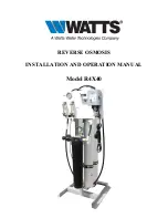 Watts R4X40 Installation And Operation Manual preview