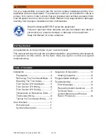 Preview for 2 page of Watts Radiant 519 Installation & Operation Manual