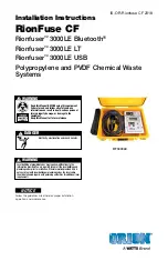 Watts RionFuse CF Installation Instructions Manual preview