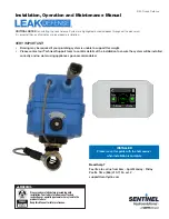 Preview for 1 page of Watts SENTINEL LEAK DEFENSE LDS-3-075 Installation, Operation And Maintenance Manual