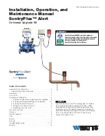Preview for 1 page of Watts SentryPlus Alert Installation, Operation And Maintenance Manual
