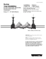 Preview for 1 page of Watts Series 709 Installation Instructions Manual