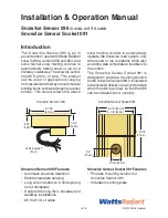 Preview for 1 page of Watts Snow/Ice Sensor Socket 091 Installation & Operation Manual