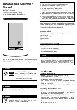 Watts SunStat Relay II Installation & Operation Manual предпросмотр