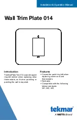 Preview for 1 page of Watts Tekmar 014 Installation & Operation Manual