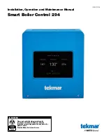 Watts tekmar 294 Installation, Operation And Maintenance Manual preview