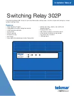 Watts Tekmar Switching Relay 302P Series Installation Manual preview