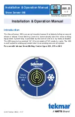 Watts Tekmar WiFi Snow Melting Control 670 Installation & Operation Manual preview