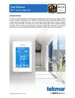 Watts Tekmar WiFi Thermostat 561 User Manual preview