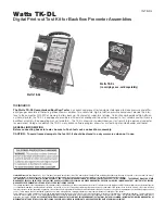 Preview for 1 page of Watts TK-DL Manual