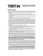 Preview for 20 page of Watts TRITON TRCU1 User Manual And Instruction Manual