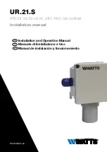 Preview for 1 page of Watts UR.21.S Installation Manual