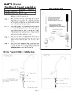 Предварительный просмотр 6 страницы Watts WQC4 RO SERIES Installation, Operation And Maintenance Manual