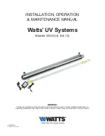 Preview for 1 page of Watts WUV2 Series Installation, Operation & Maintenance Manual