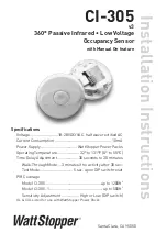 wattstopper CI-305 Installation Instructions Manual preview