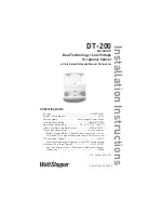 Preview for 1 page of wattstopper DT-200 Installation Instructions Manual