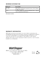 Preview for 12 page of wattstopper DT-355 Installation Instructions Manual