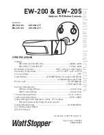 wattstopper EW-200-120 Installation Instructions Manual preview