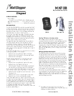 Preview for 3 page of wattstopper Legrand Miro Key Fob Installation Instructions Manual