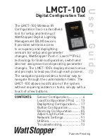 wattstopper LMCT-100 User Manual preview