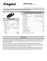 wattstopper LMLS-600 Installation Instructions Manual preview