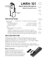 wattstopper LMRH-101 User Manual preview