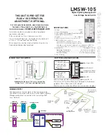 wattstopper LMSW-105 Quick Start Manual preview