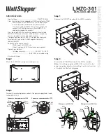 Preview for 1 page of wattstopper LMZC-301 Installation Instructions