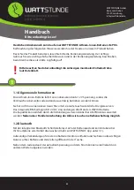 Preview for 4 page of wattstunde LIX 100-D LT Manual