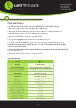 Preview for 7 page of wattstunde WS-JS Manual