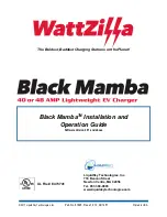 WattZilla Black Mamba Installation And Operation Manual preview