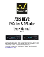 Preview for 1 page of Wave Central Axis HEVC ENC User Manual