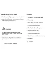 Preview for 2 page of Wave Fitness WR-P Pacific Owner'S Manual