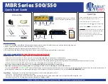 Wave wifi MBR Series Quick Start Manual preview