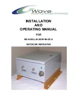 Wave BDA-CELLB-2/2W-80-OCA Installation And Operating Manual preview