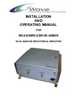 Wave BDA-ESMR-2/2W-80-AN89R Installation And Operating Manual preview